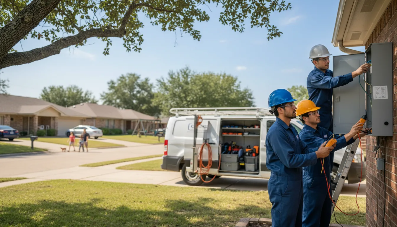 Certified electrician providing emergency electrical services in Cadogan, PA